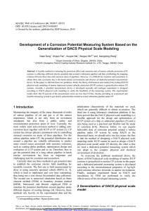 Development of a Corrosion Potential Measuring System Based on the