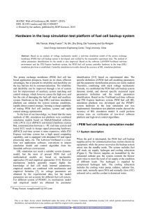 Hardware in the loop simulation test platform of fuel cell...  Ma Tiancai, Wang Fuxian