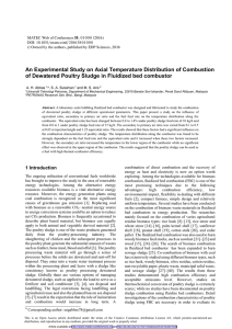An Experimental Study on Axial Temperature Distribution of Combustion