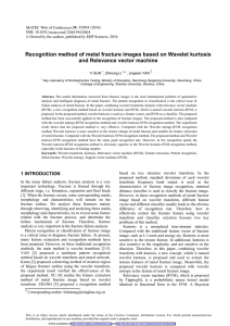 Recognition method of metal fracture images based on Wavelet kurtosis