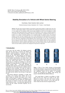 Stability Simulation of a Vehicle with Wheel Active Steering