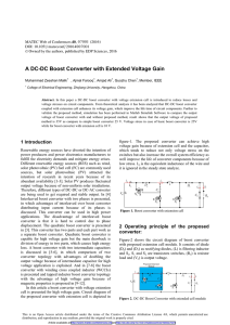 A DC-DC Boost Converter with Extended Voltage Gain  Muhammad Zeeshan Malik