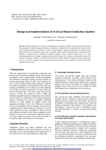 Design and Implementation of A Circuit Board Calibration System