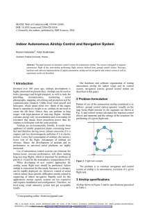 Indoor Autonomous Airship Control and Navigation System 0 0 (
