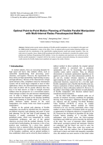 Optimal Point-to-Point Motion Planning of Flexible Parallel Manipulator