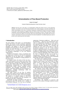 Schematization of Flow-Based Production  Sabah Al-Fedaghi