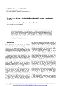 Research on Network Scalability Based on UWB  Indoor Localization System