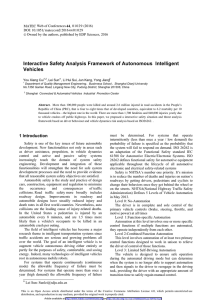 Interactive Safety Analysis Framework of Autonomous  Intelligent Vehicles