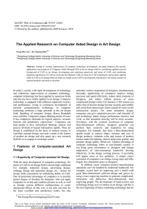 The Applied Research on Computer Aided Design in Art Design