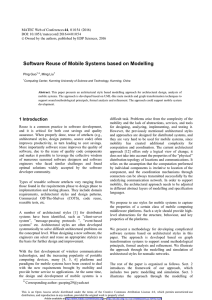 Software Reuse of Mobile Systems based on Modelling