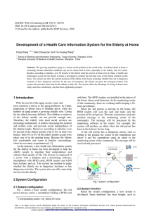 Development of a Health Care Information System for the Elderly...