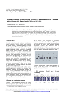 The Ergonomics Analysis In the Process of Reversed Loader Cylinder
