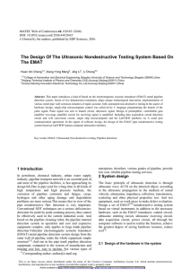 The Design Of The Ultrasonic Nondestructive Testing System Based On
