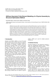 Stiffness Equivalent Finite Element Modelling of a Physical Assembly by