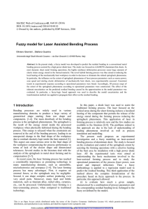 Fuzzy model for Laser Assisted Bending Process