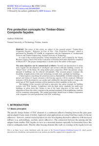 Fire protection concepts for Timber-Glass Composite façades