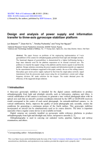 Design and analysis of power supply and information