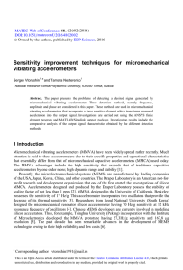 Sensitivity improvement techniques for micromechanical vibrating accelerometers  2
