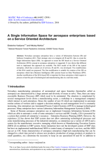 A Single Information Space for aerospace enterprises based  4 02