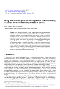 Using MODIS NDVI products for vegetation state monitoring