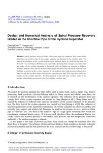 Design and Numerical Analysis of Spiral Pressure Recovery