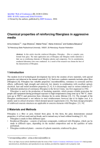 Chemical properties of reinforcing fiberglass in aggressive media  5