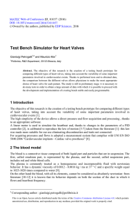 Test Bench Simulator for Heart Valves  ( 0 0