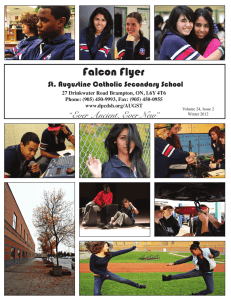 Falcon Flyer “Ever Ancient, St. Augustine Catholic Secondary School
