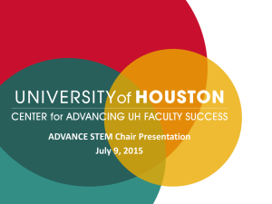 ADVANCE STEM Chair Presentation July 9, 2015