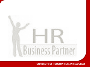 . UNIVERSITY OF HOUSTON HUMAN RESOURCES