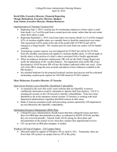 College/Division Administrator Meeting Minutes April 10, 2014