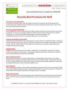 Security Best Practices for Staff