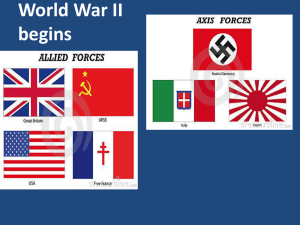 World War II begins