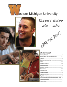 estern Michigan University Success Guide 2011 - 2012 What’s Inside?