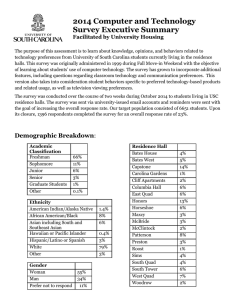2014 Computer and Technology Survey Executive Summary Facilitated by University Housing