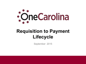 Requisition to Payment Lifecycle September  2015