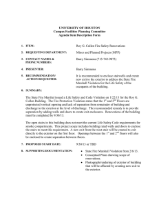 UNIVERSITY Campus Facilities Agenda Item Description Form