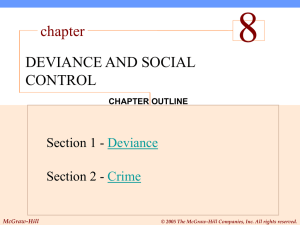 8 chapter DEVIANCE AND SOCIAL CONTROL