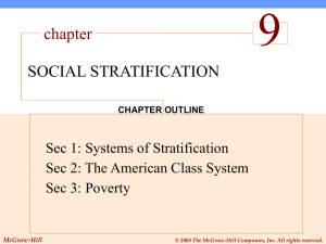 9 chapter SOCIAL STRATIFICATION Sec 1: Systems of Stratification