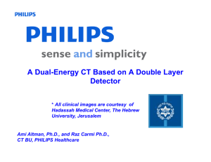 A D al Energ CT Based on A Do ble... A Dual-Energy CT Based on A Double Layer Detector
