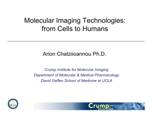 Molecular Imaging Technologies: from Cells to Humans Arion Chatziioannou Ph.D.