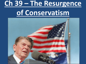 Ch 39 – The Resurgence of Conservatism