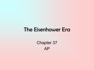 The Eisenhower Era Chapter 37 AP