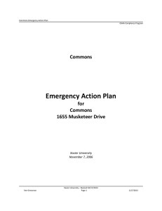 Emergency Action Plan Commons for 1655 Musketeer Drive