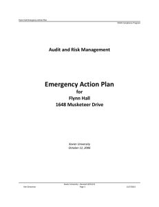 Emergency Action Plan Audit and Risk Management for Flynn Hall