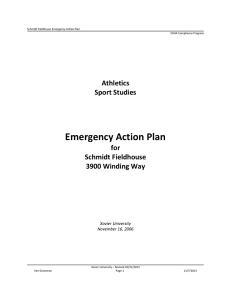 Emergency Action Plan Athletics Sport Studies for