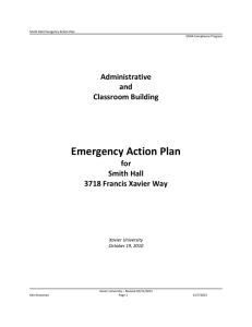 Emergency Action Plan Administrative and Classroom Building