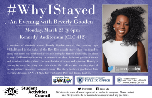 #WhyIStayed  An Evening with Beverly Gooden