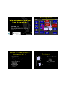 Deformable Registration and Dose Accumulation Radiotherapy Process