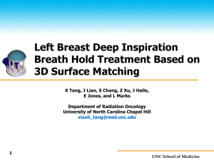Left Breast Deep Inspiration Breath Hold Treatment Based on 3D Surface Matching